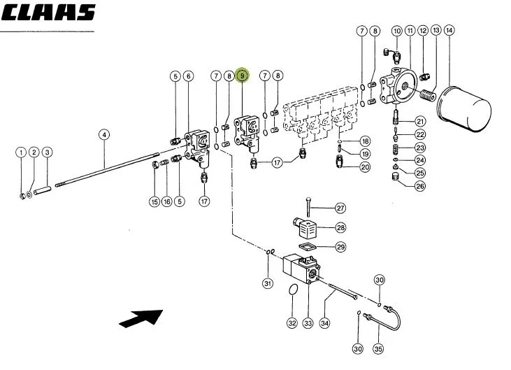 Bloc electrovalva original CLAAS  0006568361