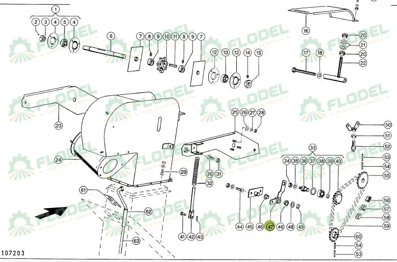Parghie intinzator combina CLAAS 608711