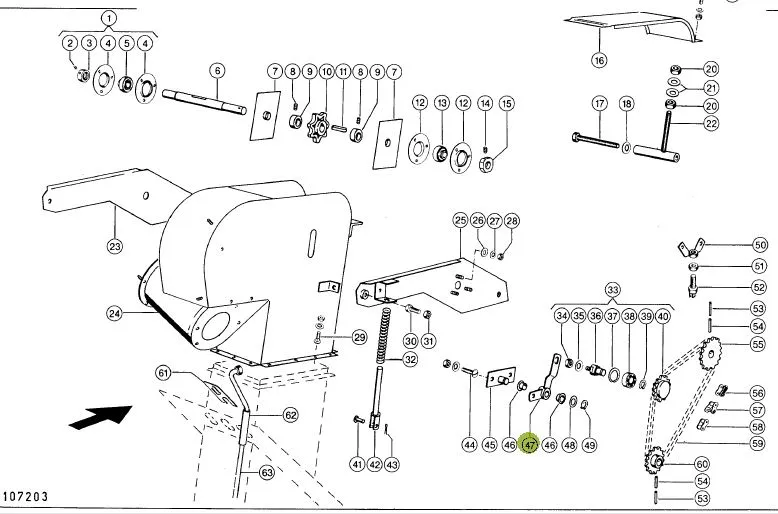 Parghie intinzator combina CLAAS 608711
