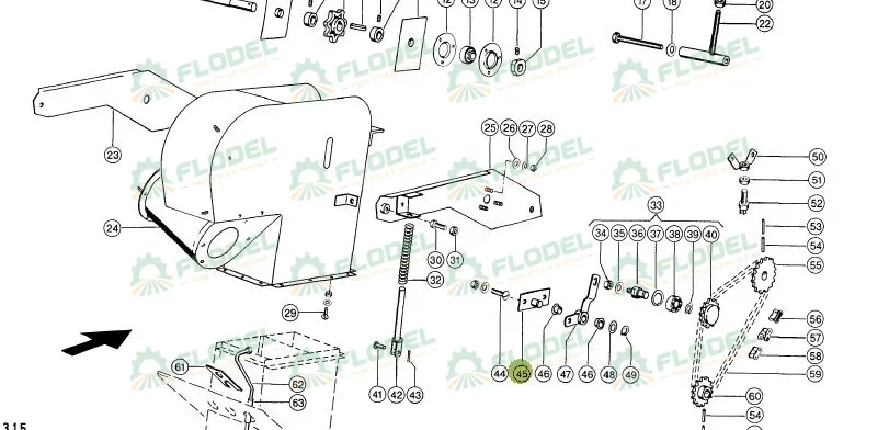 Placa suport intinzator lant elevator CLAAS 605121