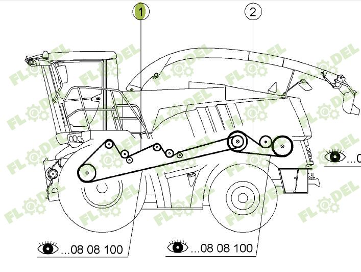 Curea principala CLAAS JAGUAR 090266 GATES