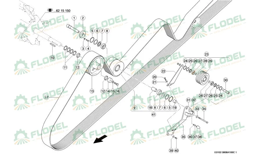 Curea principala CLAAS JAGUAR 090266 GATES