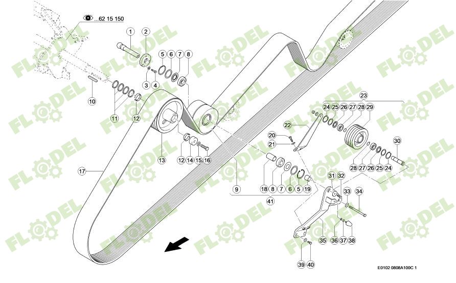 Curea principala CLAAS JAGUAR 090266 GATES