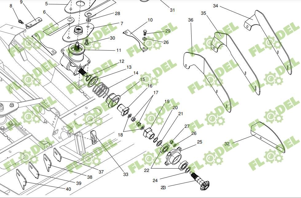Bucsa cuplare header porumb  DOMINONI 11556