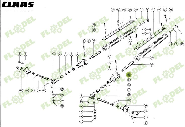 Melc stanga header de porumb CLAAS 692932