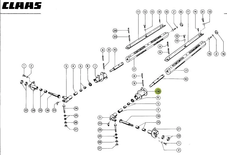 Melc stanga header de porumb CLAAS 692932