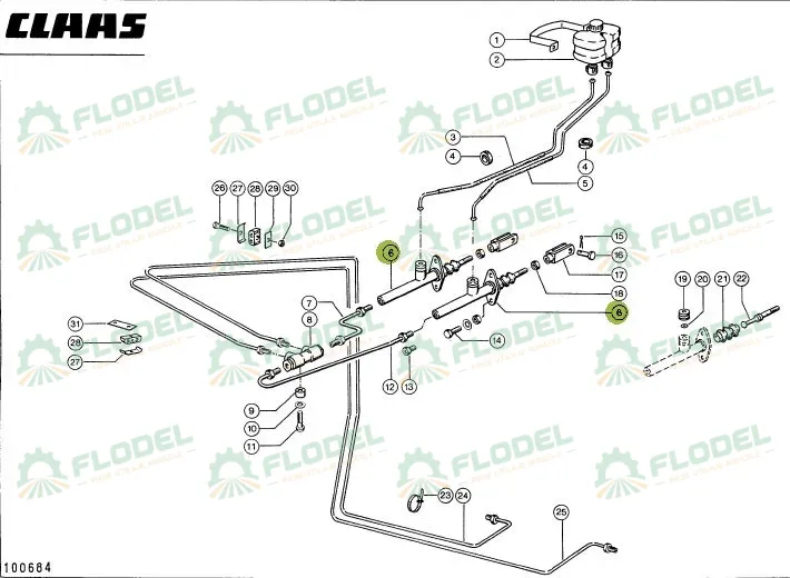 Pompa frana combina CLAAS - 655340