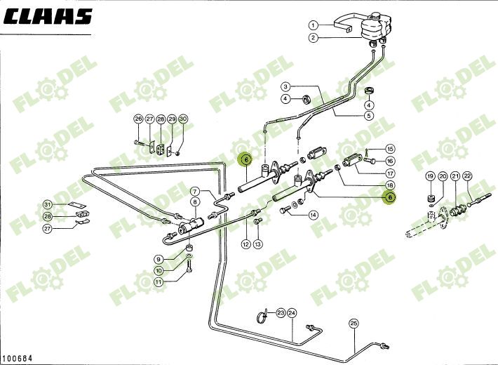 Pompa frana combina CLAAS - 655340