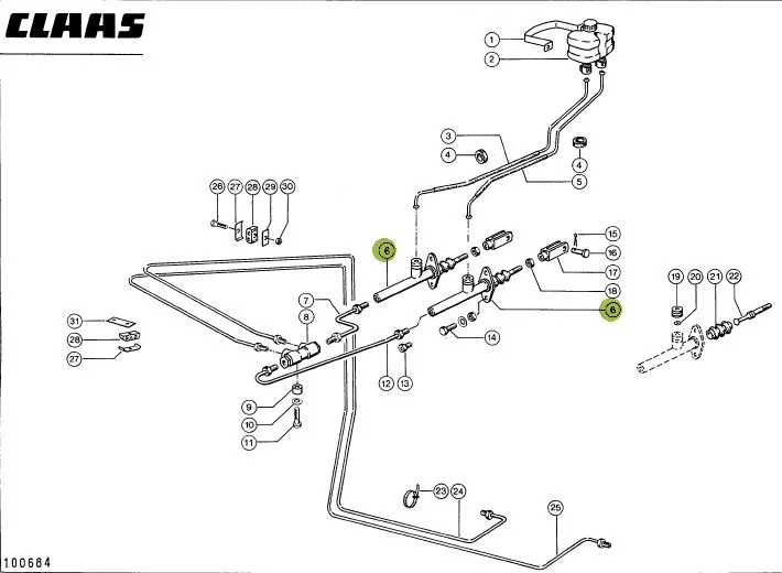 Pompa frana combina CLAAS - 655340