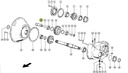Ax intermediar cutie transfer combina CLAAS LEXION 637504