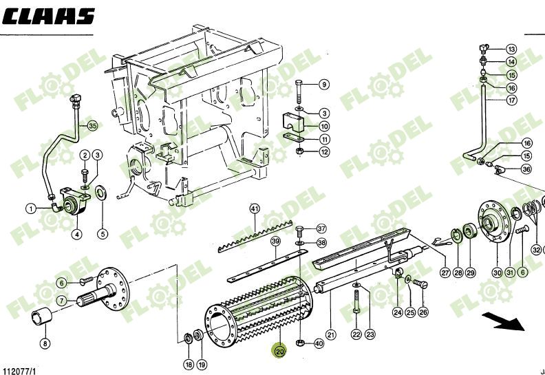 Valt alimentare combina de tocat siloz CLAAS JAGUAR 984346 Original CLAAS
