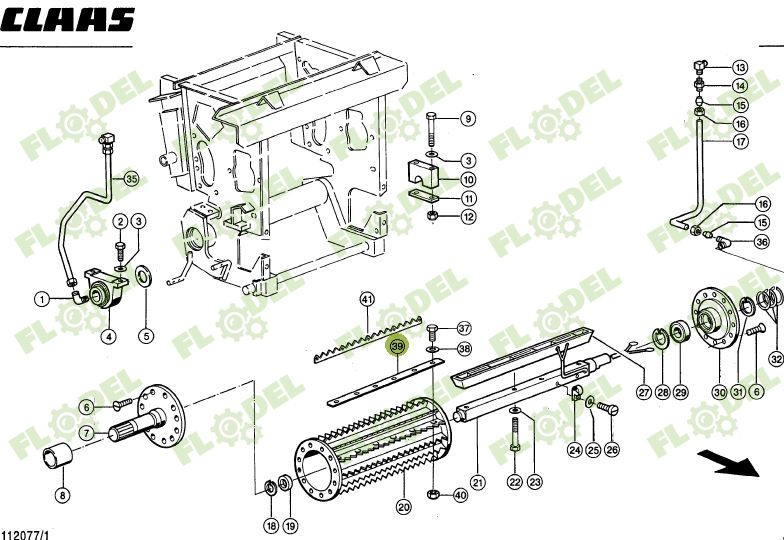 Bareta valt alimentare CLAAS JAGUAR 984311