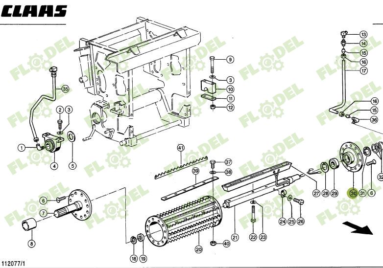 Flansa CLAAS JAGUAR 984356