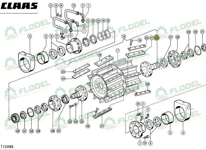 Flansa antrenare tambur cutite CLAAS JAGUAR 984668 Original CLAAS