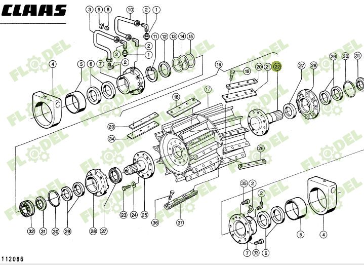 Flansa antrenare tambur cutite CLAAS JAGUAR 984668 Original CLAAS