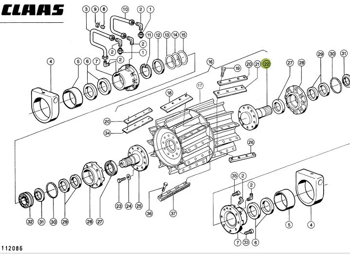 Flansa antrenare tambur cutite CLAAS JAGUAR 984668 Original CLAAS
