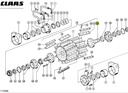 Flansa antrenare tambur cutite CLAAS JAGUAR 984668 Original CLAAS