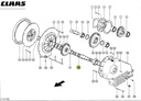 Ax transmisie principala CLAAS JAGUAR 077478 Original CLAAS