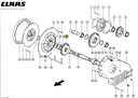 Pinion Z50 transmisie principala CLAAS JAGUAR 077479 Original CLAAS