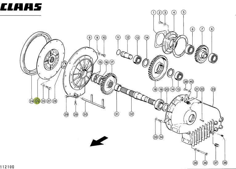 Damper disc ambreiaj CLAAS JAGUAR 664712