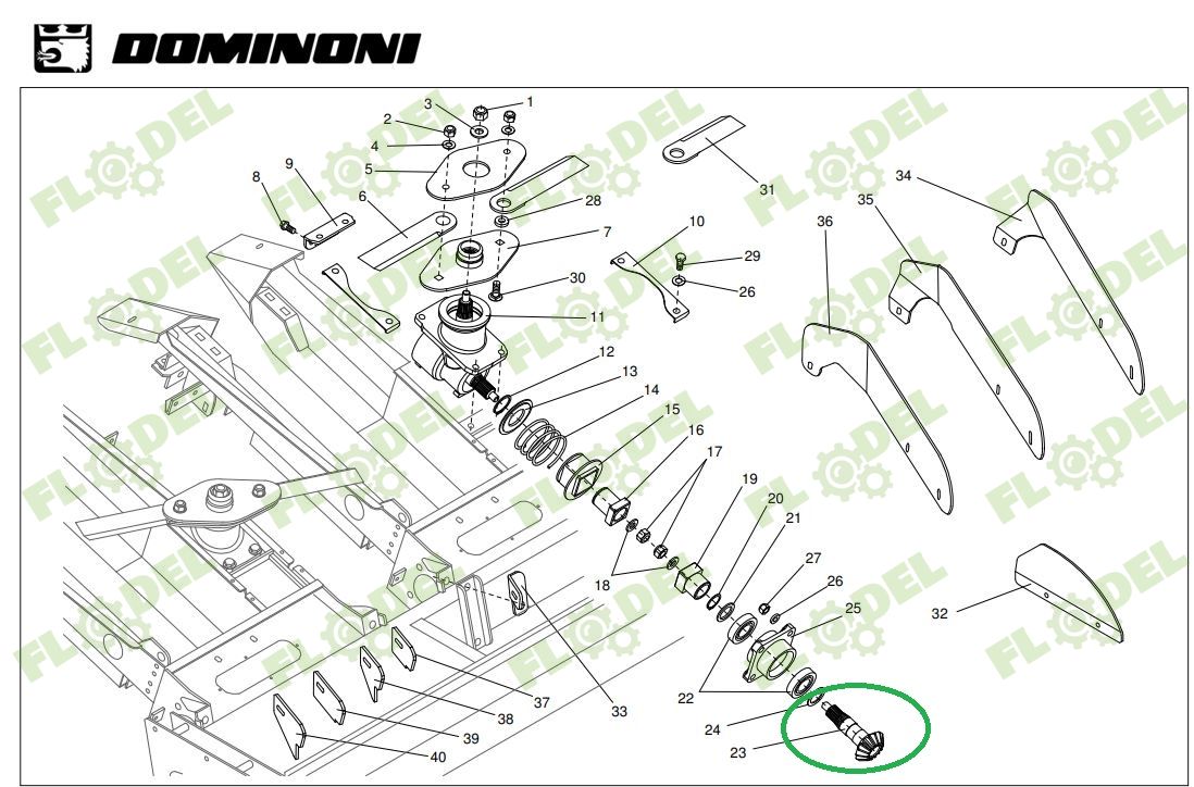 Ax tocator Z14 header de porumb DOMINONI 14192