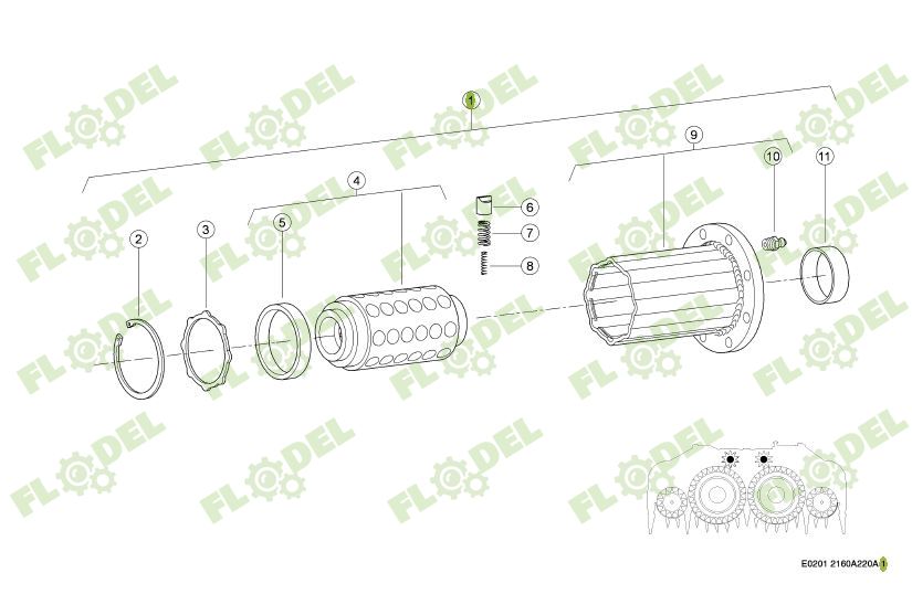 Cuplaj suprasarcina CLAAS JAGUAR 499278 Original CLAAS