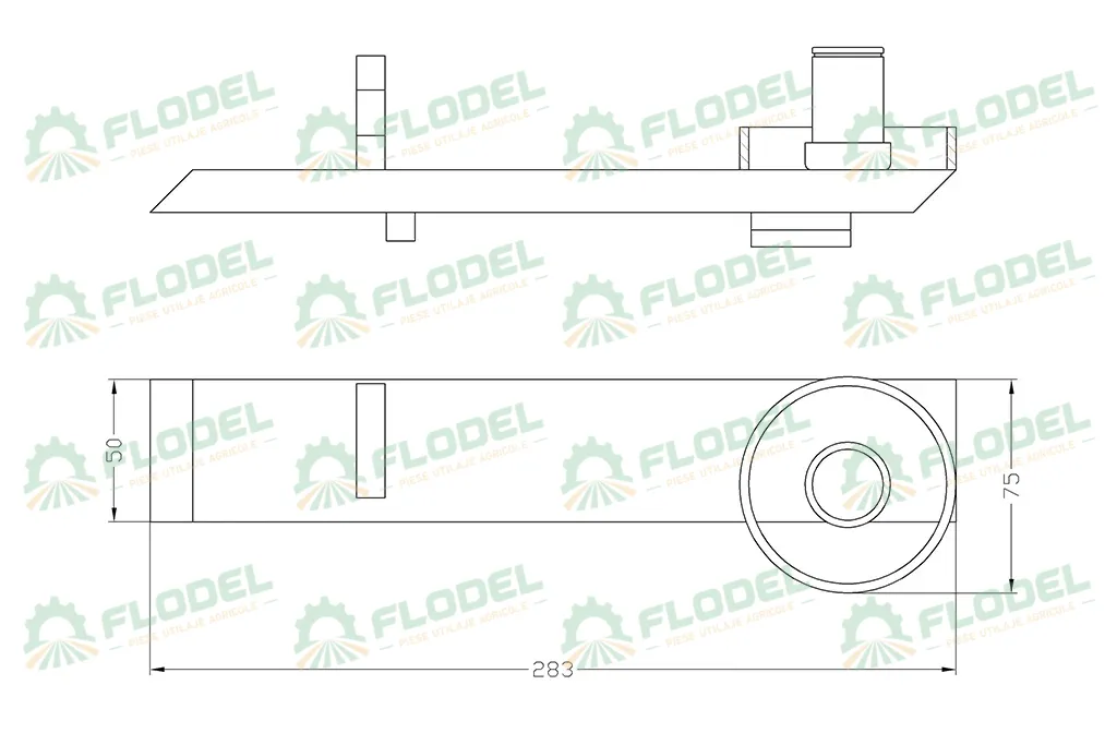Suport stanga intinzator header de porumb DOMINONI 11252