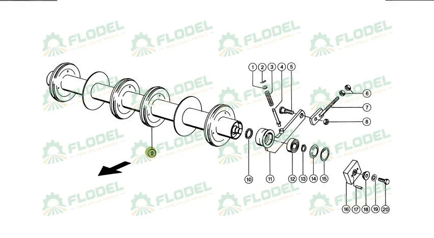 Tambur canal alimentare combina CLAAS LEXION 767583