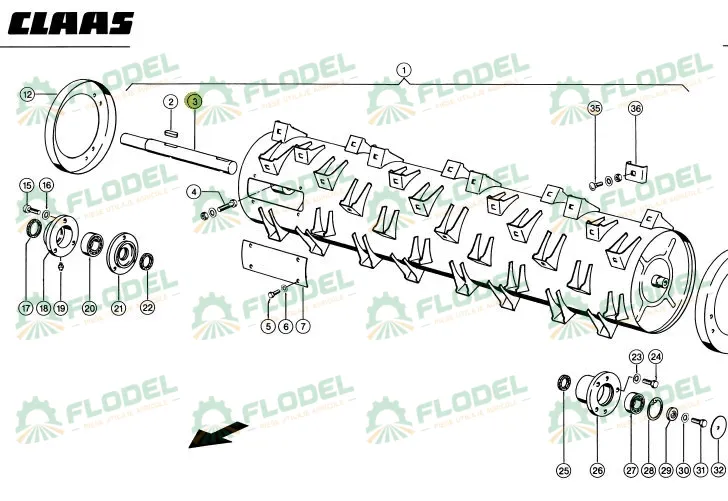 Ax accelerator combina CLAAS 646561