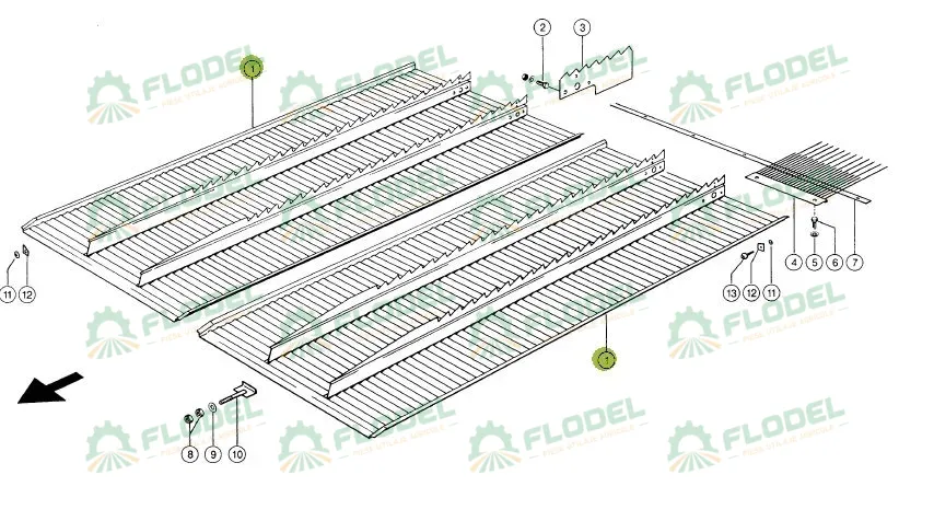 Plan inclinat combina CLAAS 662201 STANDARD