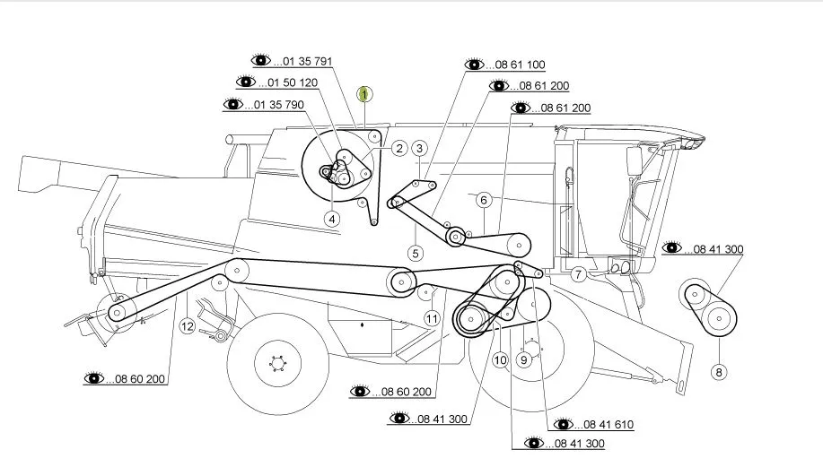 Curea combina CLAAS 077276 GATES