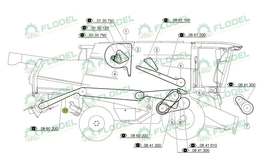 Curea combina CLAAS 554099 GATES