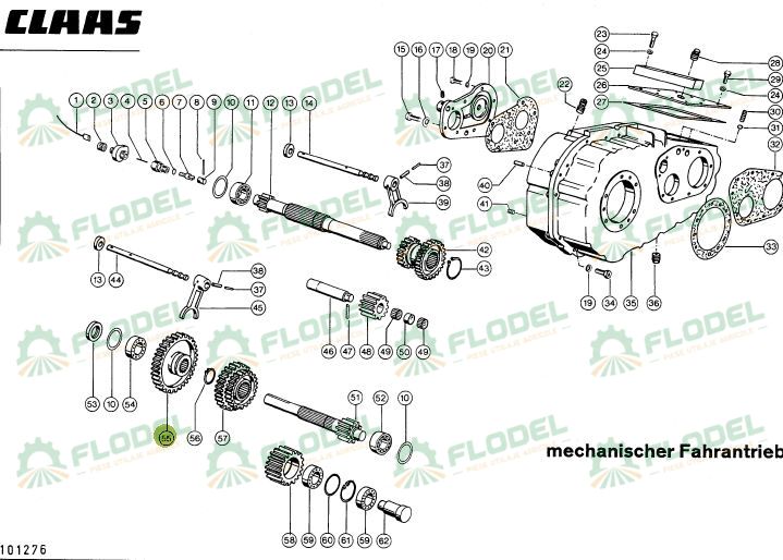 Pinion cutie viteze combina CLAAS 677488