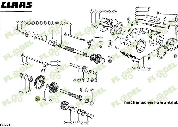 Pinion cutie viteze combina CLAAS 677488