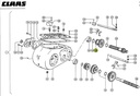 Pinion dublu cutie de viteze combina CLAAS 637724