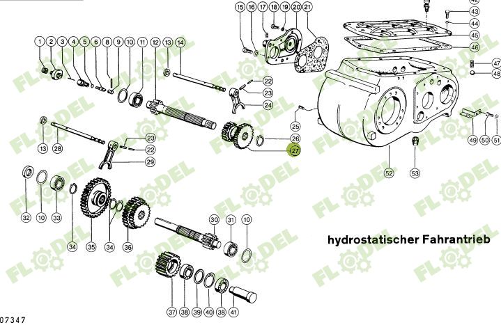 Pinion dublu cutie de viteze combina CLAAS  063158