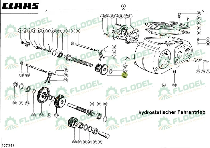 Pinion dublu cutie combina CLAAS 685641