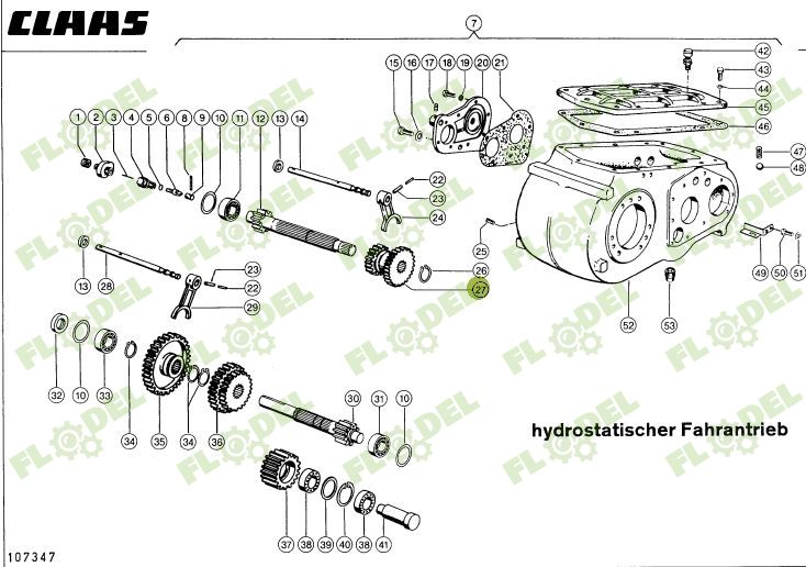 Pinion dublu cutie combina CLAAS 685641