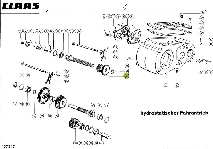Pinion dublu cutie combina CLAAS 685641