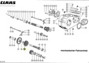 Pinion dublu cutie viteze combina CLAAS 677491