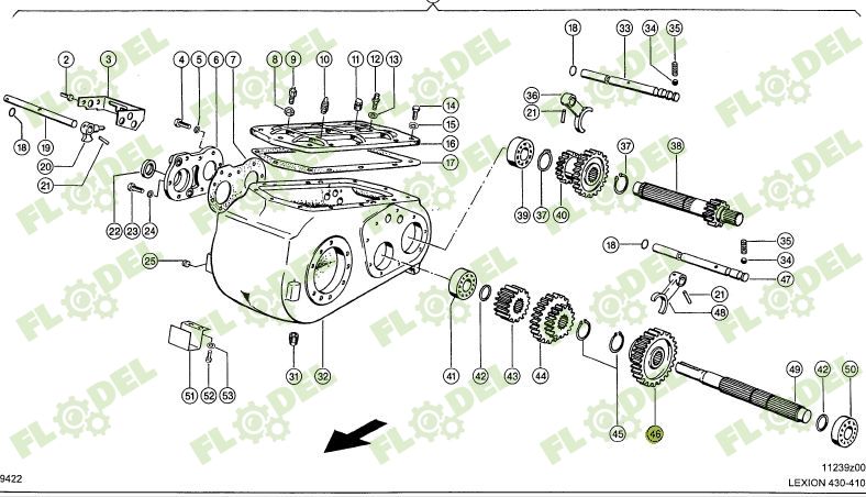 Pinion cutie viteze combina CLAAS 669748