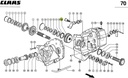 Pinion dublu combina siloz CLAAS JAGUAR 980336