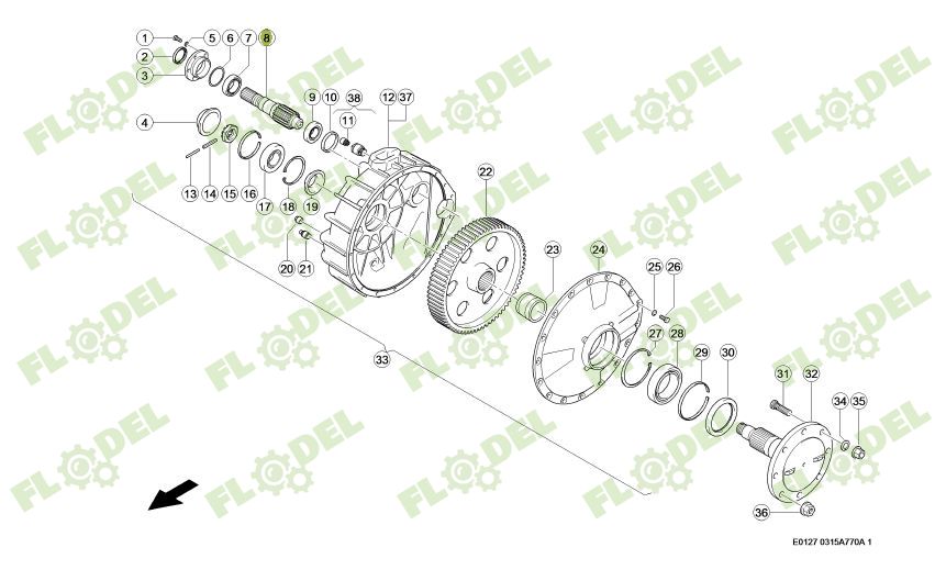 Ax combina CLAAS 606946