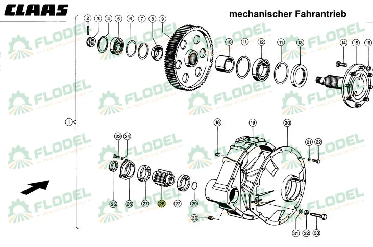 Pinion combina CLAAS 674753