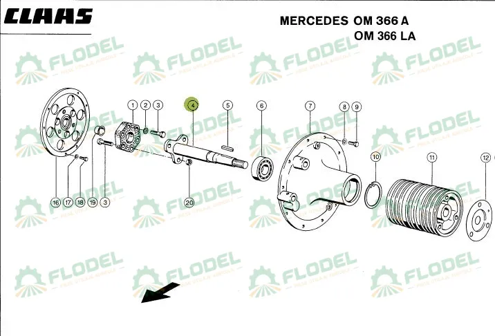 Ax combina CLAAS 657356