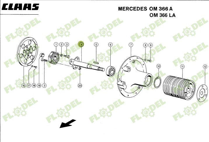 Ax combina CLAAS 657356