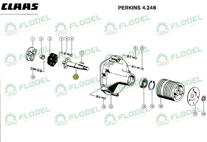 Ax motor combina CLAAS DOMINATOR 723511