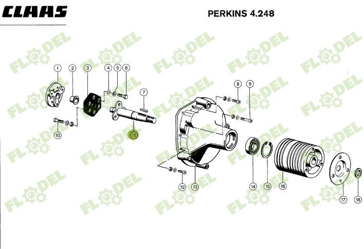 Ax motor combina CLAAS DOMINATOR 723511