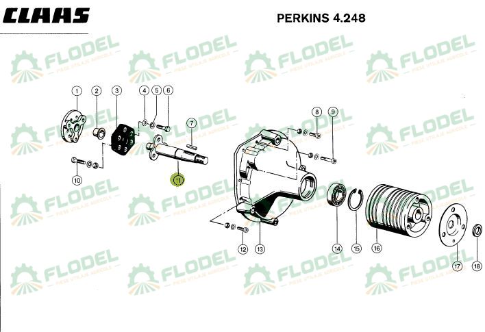Ax motor combina CLAAS DOMINATOR 723511