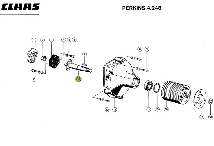 Ax motor combina CLAAS DOMINATOR 723511